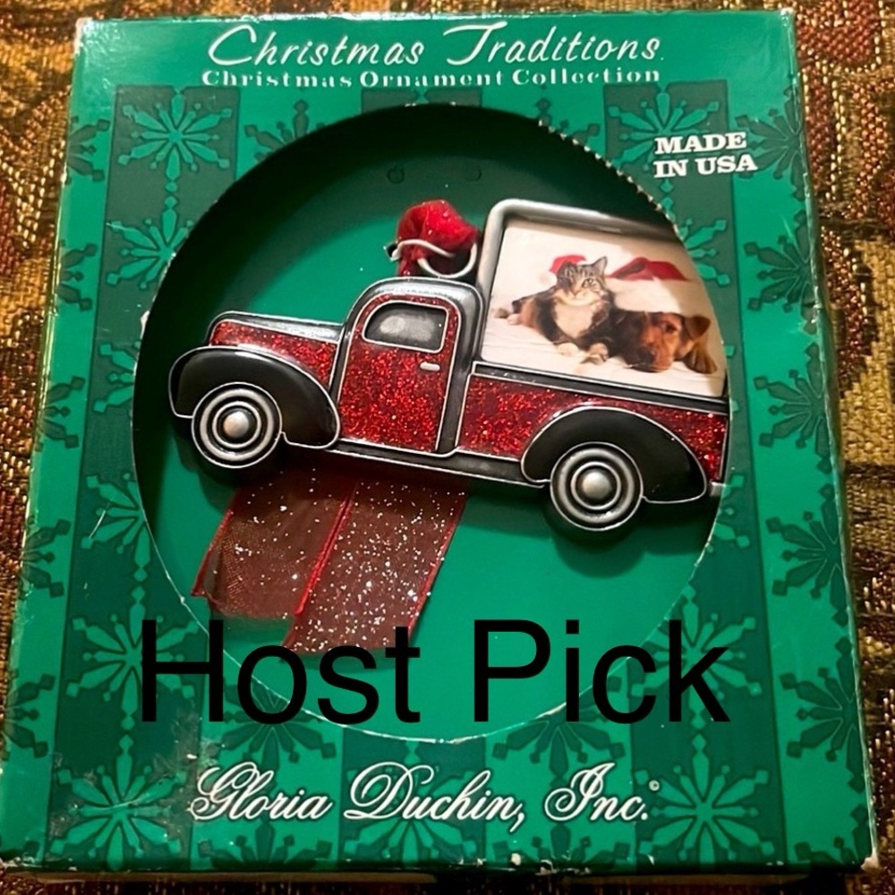 ⚠️ 🎉HP🎉 New! Christmas farmhouse up truck ornament picture frame